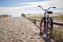 bike on beach