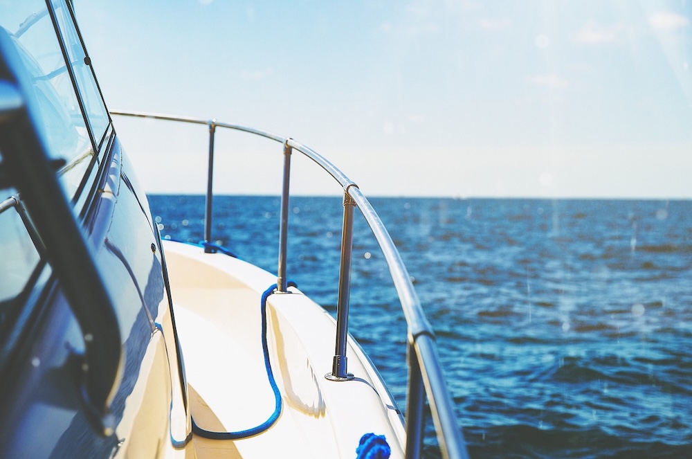 View from the deck of a boat